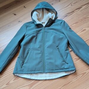 Avalanche Sage Green Hooded Jacket with Fleece Lining